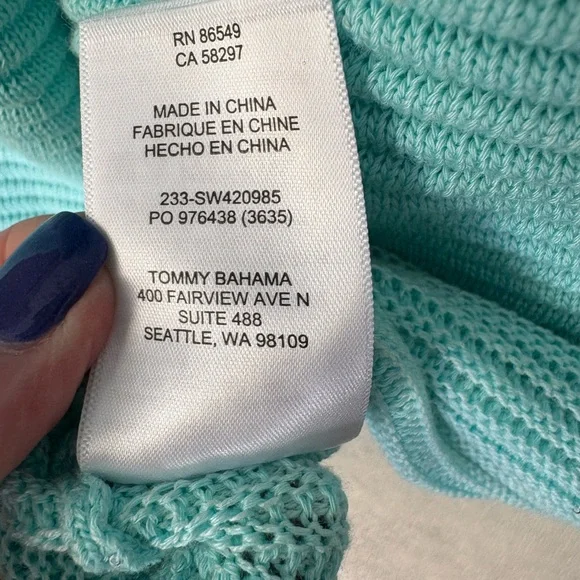 Tommy Bahama Bonita sequin ottoman beteau boat neck sweater.NWT - Picture 8 of 9